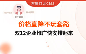 雙12年終大促，價(jià)格直降不玩套路！抗疫三年終結(jié)束，企業(yè)推廣快安排起來(lái)~